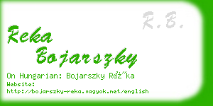 reka bojarszky business card